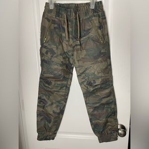 Camo biker jeans